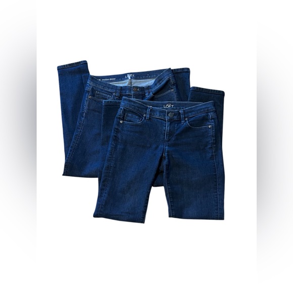 LOFT Denim - Ann Taylor Loft Modern Skinny Dark Wash Jeans Size 27/4 Two Pair